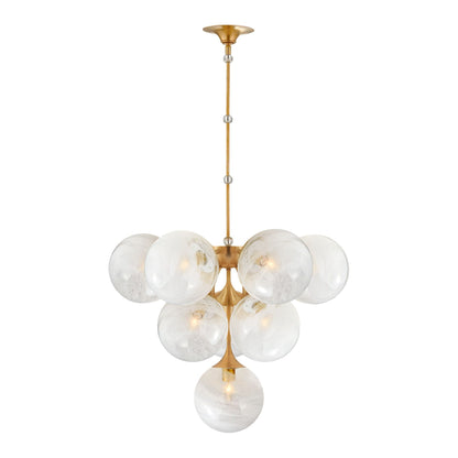 AERIN Cristol Brass Large Tiered Glass Chandelier Pendant Light Bloomingdales Lighting Small  