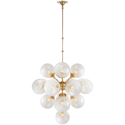 AERIN Cristol Brass Small Tiered Glass Chandelier Pendant Light Bloomingdales Lighting Large  