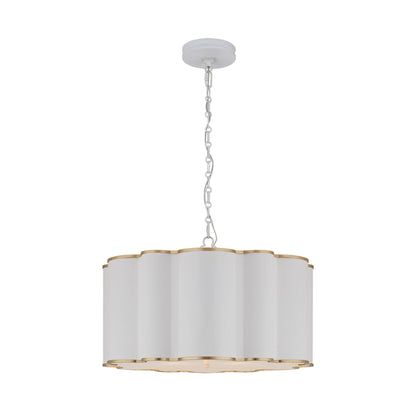 Alexa Hampton Markos Large Hanging Shade - Frosted Acrylic and Gild Pendant Light Bloomingdales Lighting   