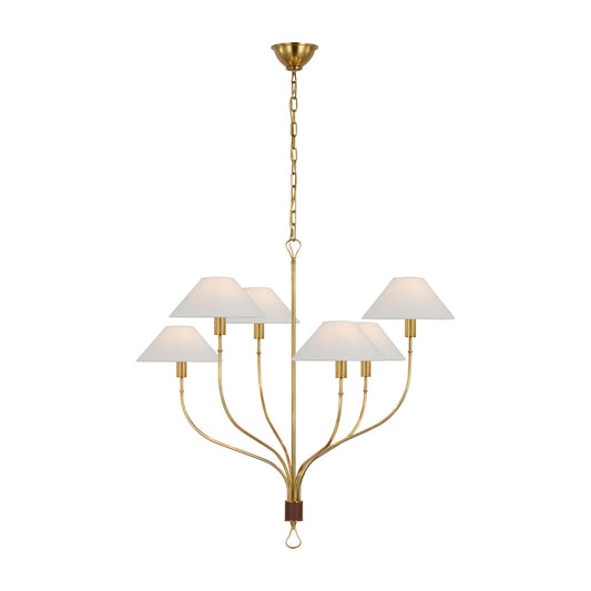 Amber Lewis Griffin Large Brass Staggered Tail Chandelier Pendant Light Bloomingdales Lighting   