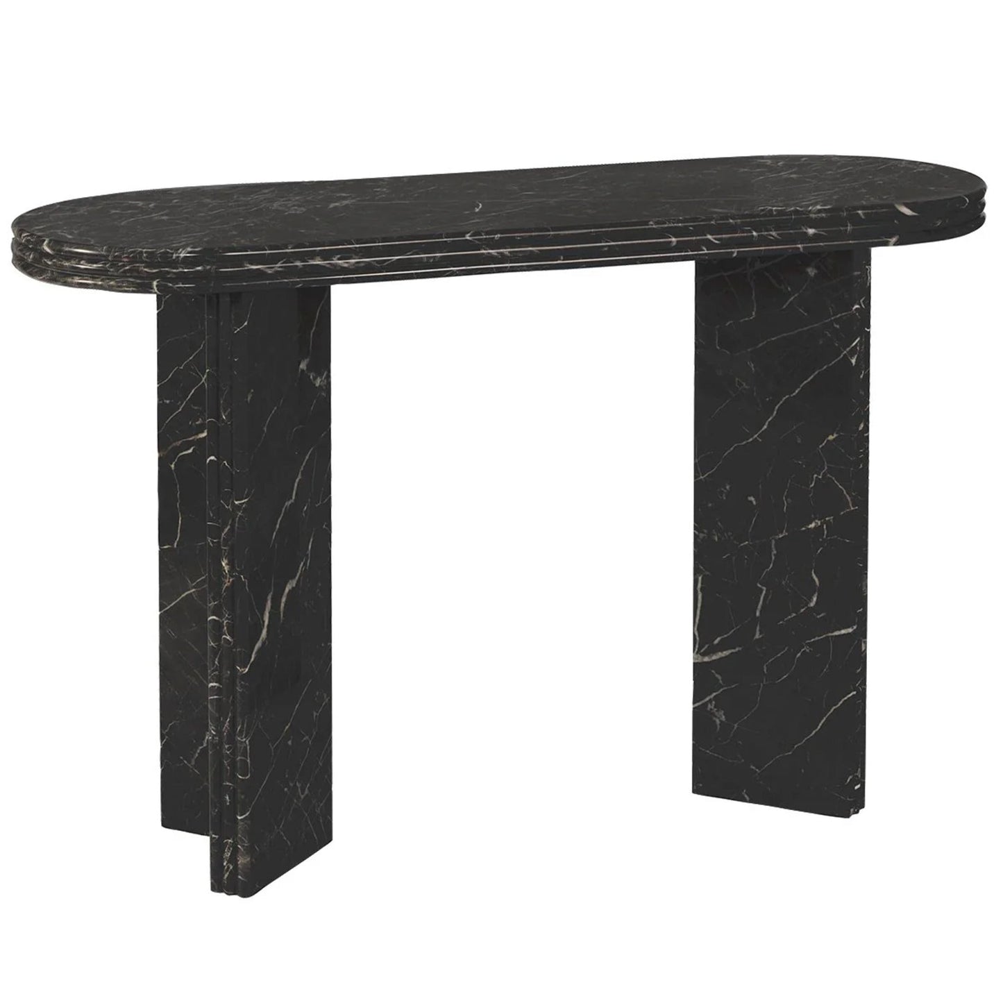 Andre Marble Console Table - Black Console Table Cafe Lighting & Living   