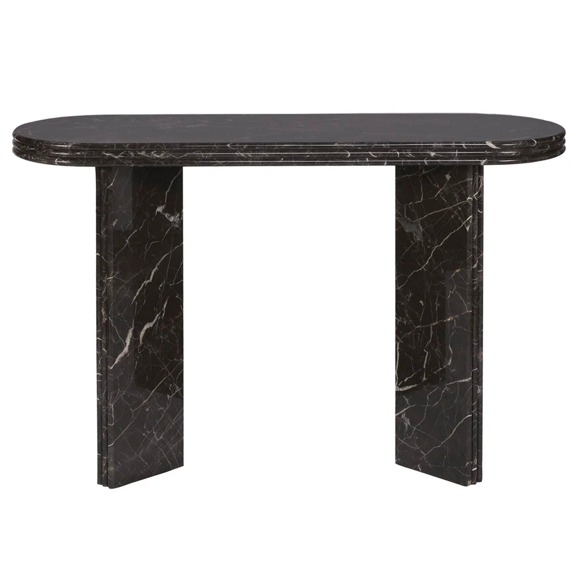 Andre Marble Console Table - Black Console Table Cafe Lighting & Living   