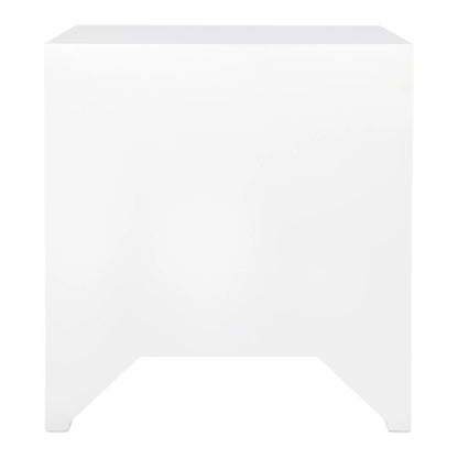 Ariana Large Two Drawer Bedside Table - White Bedside Table Cafe Lighting & Living   