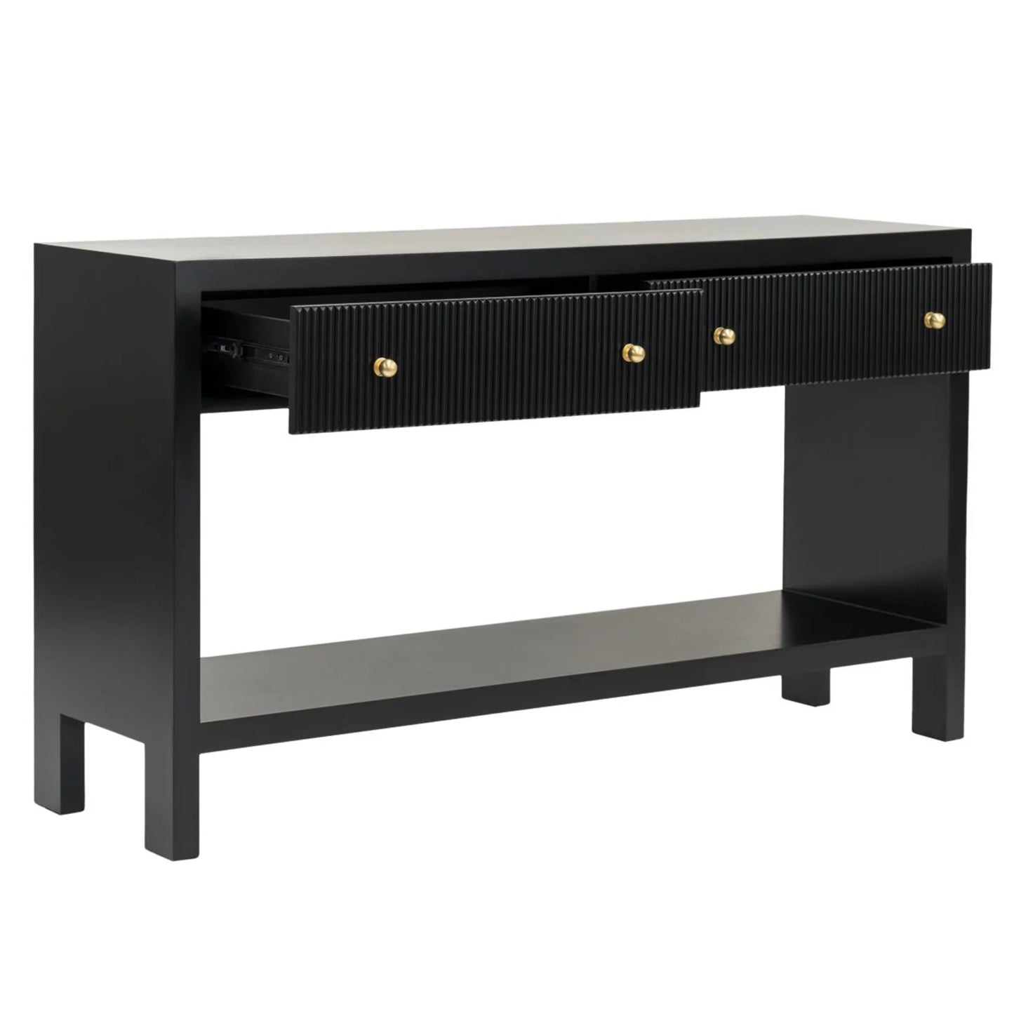 Ariana Two Drawer Console Table - Black Console Table Cafe Lighting & Living   