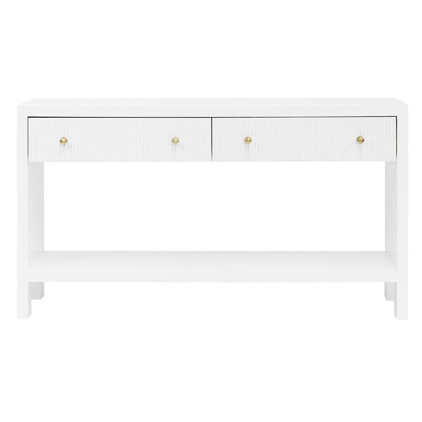 Ariana Two Drawer Console Table - Black Console Table Cafe Lighting & Living White  