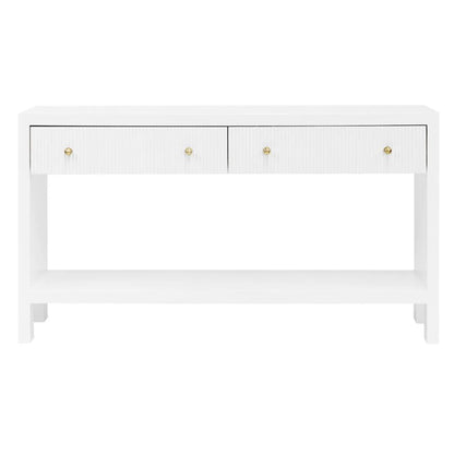 Ariana Two Drawer Console Table - Black Console Table Cafe Lighting & Living White  