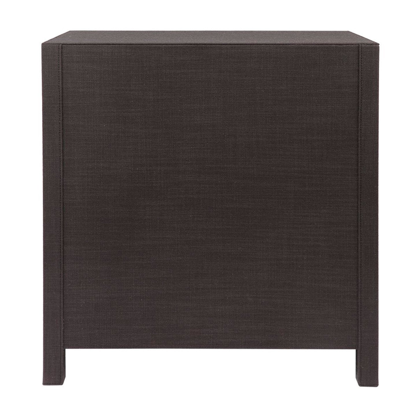 Astley Upholstered Linen Bedside Table - Charcoal Bedside Table Cafe Lighting & Living   