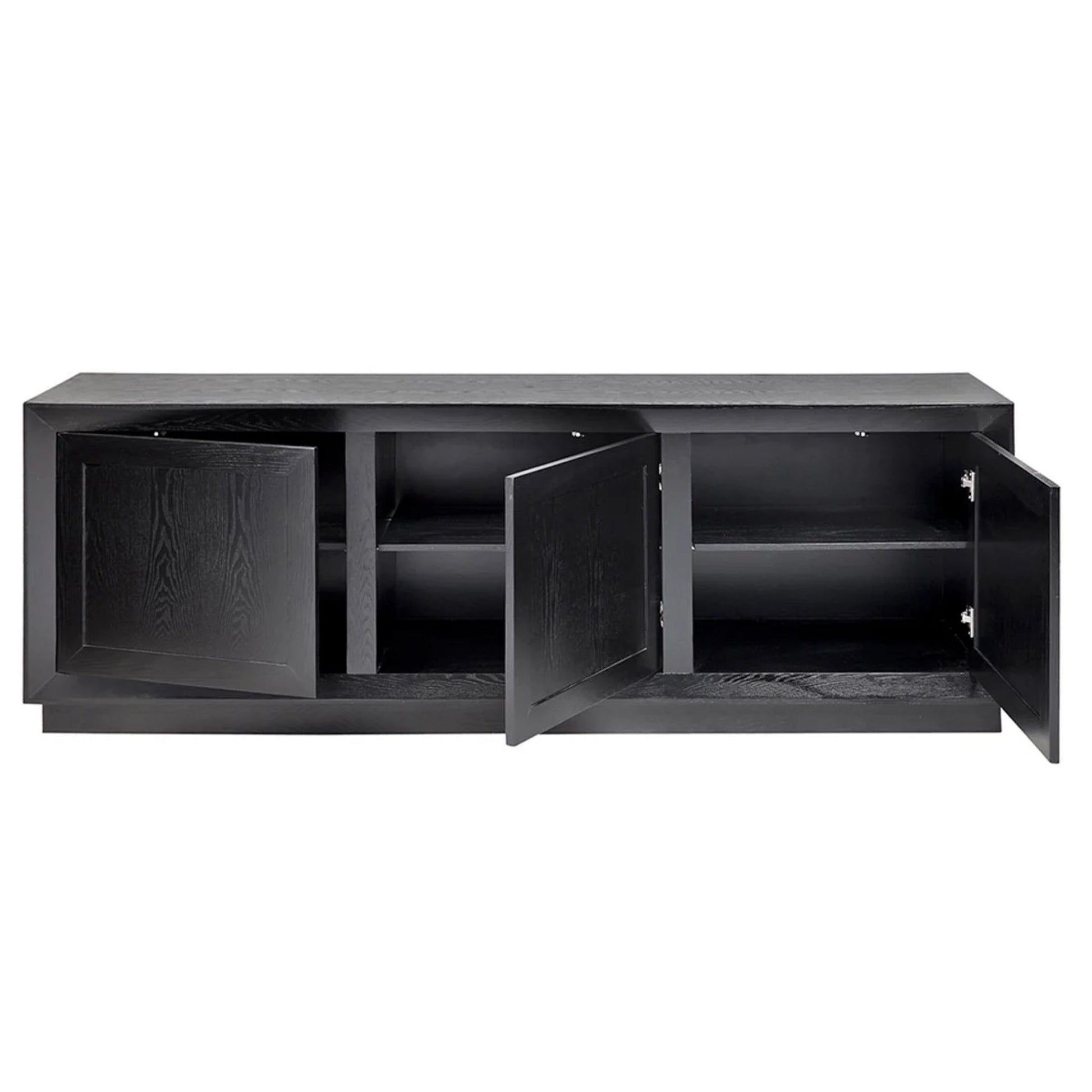 Balmain Large Shaker Panel Buffet Table - Black Buffet Table Cafe Lighting & Living   