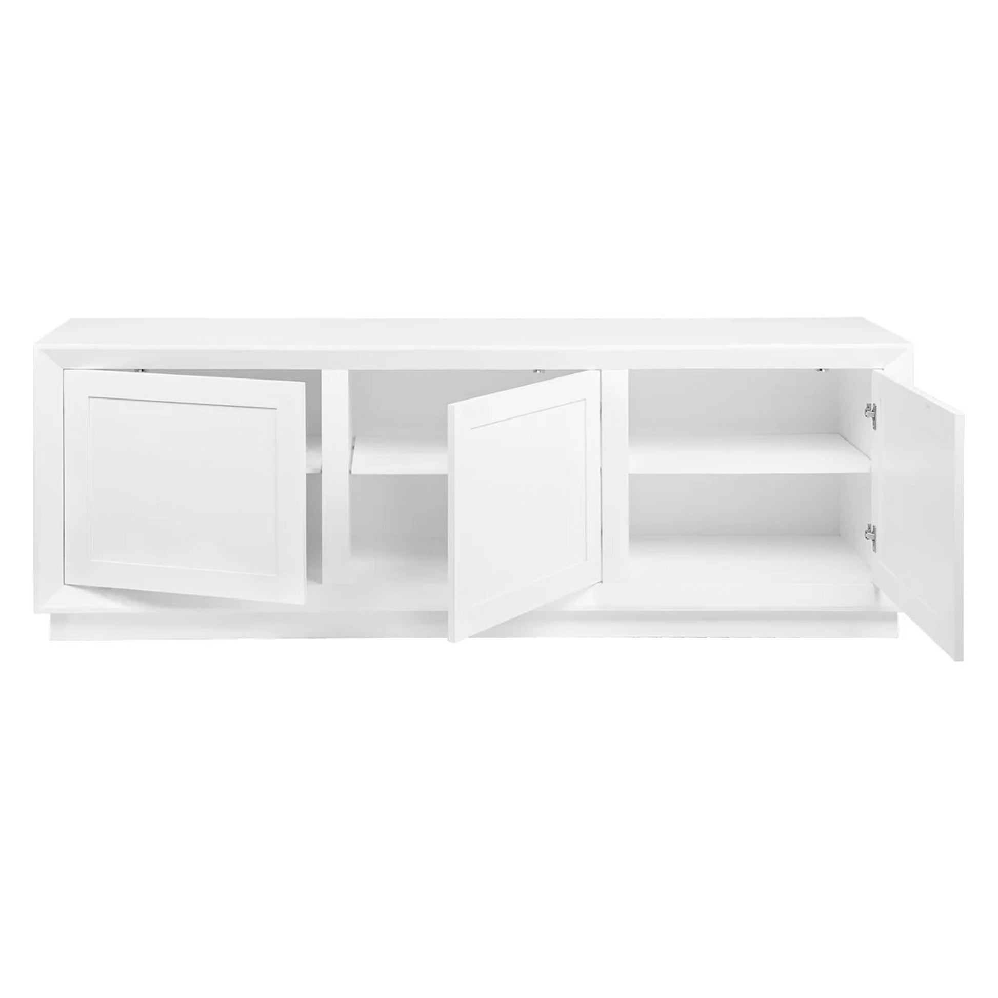 Balmain Large Shaker Panel Buffet Table - White Buffet Table Cafe Lighting & Living   