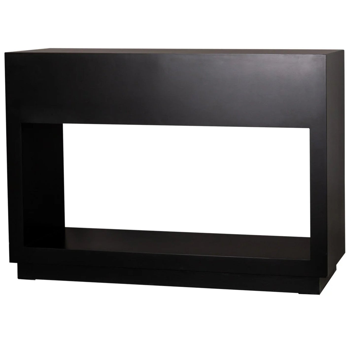 Balmain Large Two Drawer Open Console Table - Black Console Table Cafe Lighting & Living   