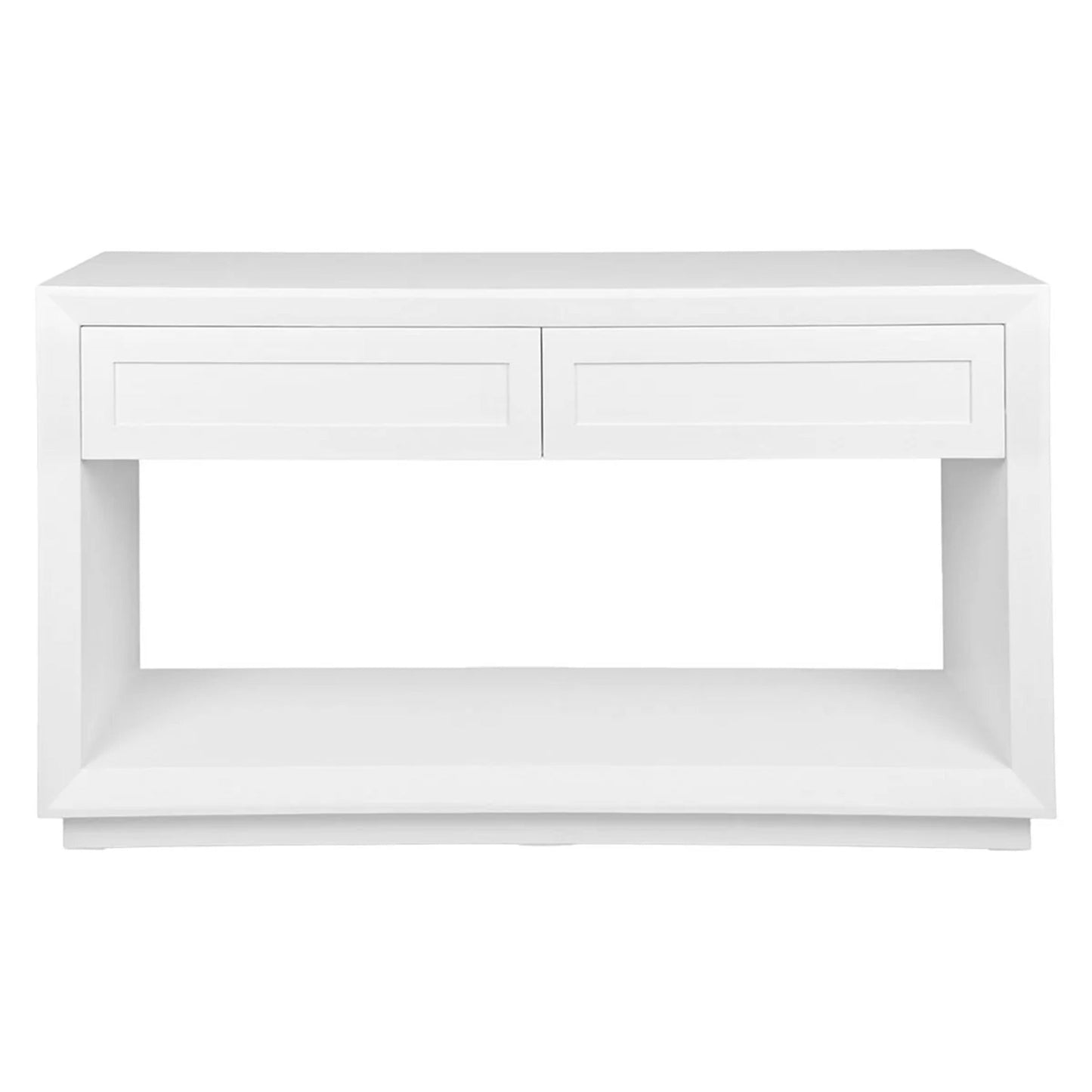 Balmain Large Two Drawer Open Console Table - Black Console Table Cafe Lighting & Living White Large 