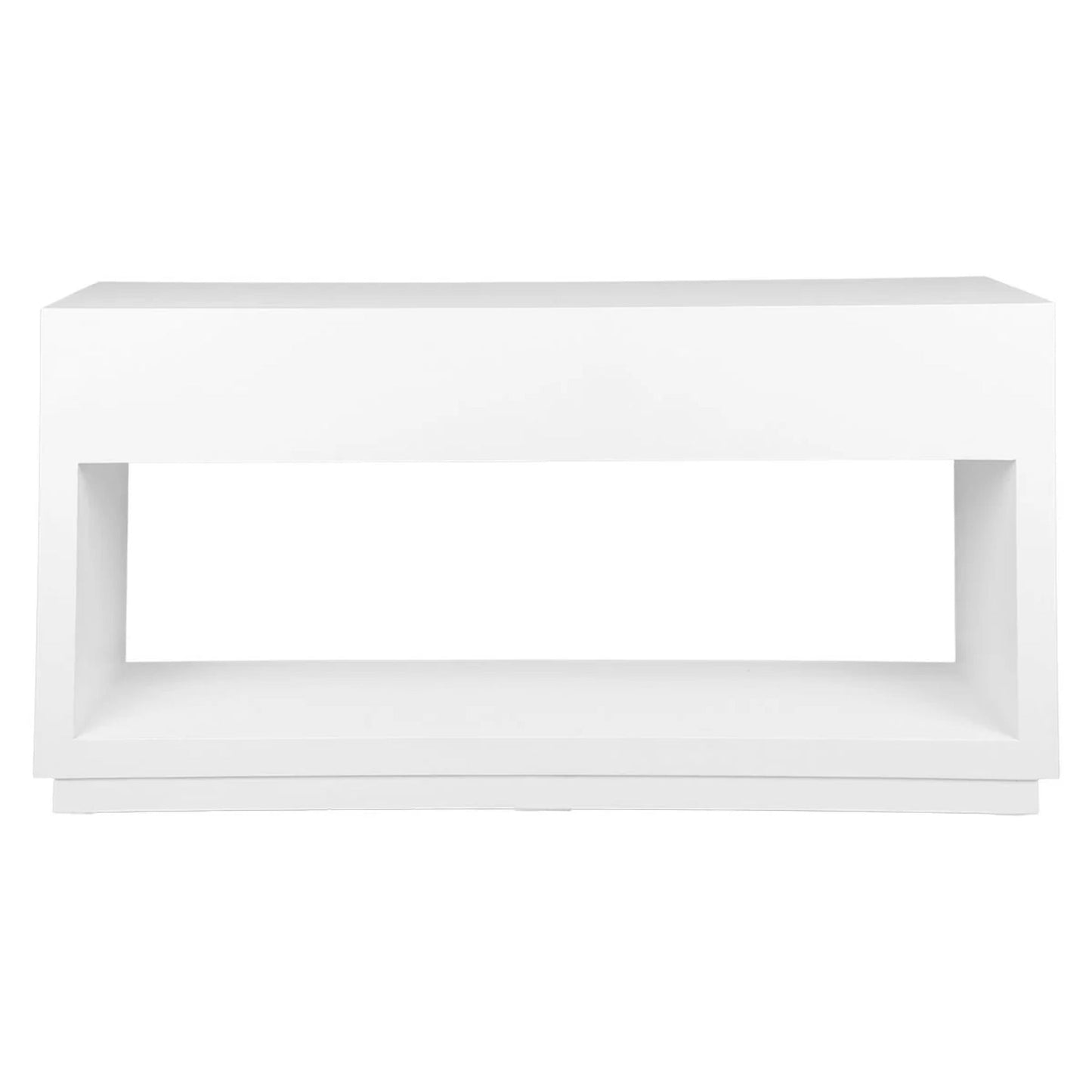 Balmain Large Two Drawer Open Console Table - White Console Table Cafe Lighting & Living   