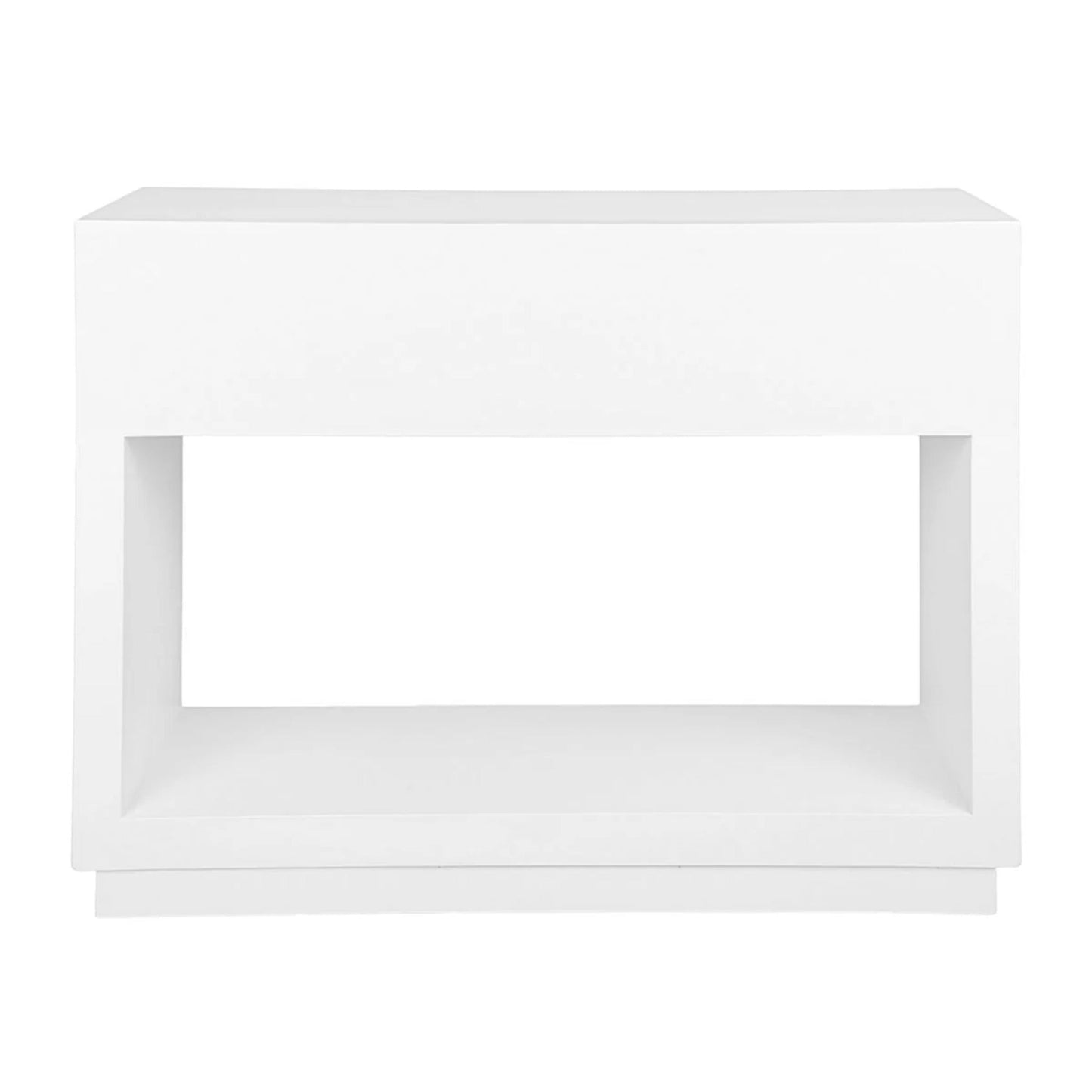 Balmain Small Two Drawer Open Console Table - White Console Table Cafe Lighting & Living   