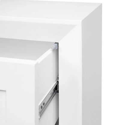 Balmain Tall Bedside Table - White Bedside Table Cafe Lighting & Living   