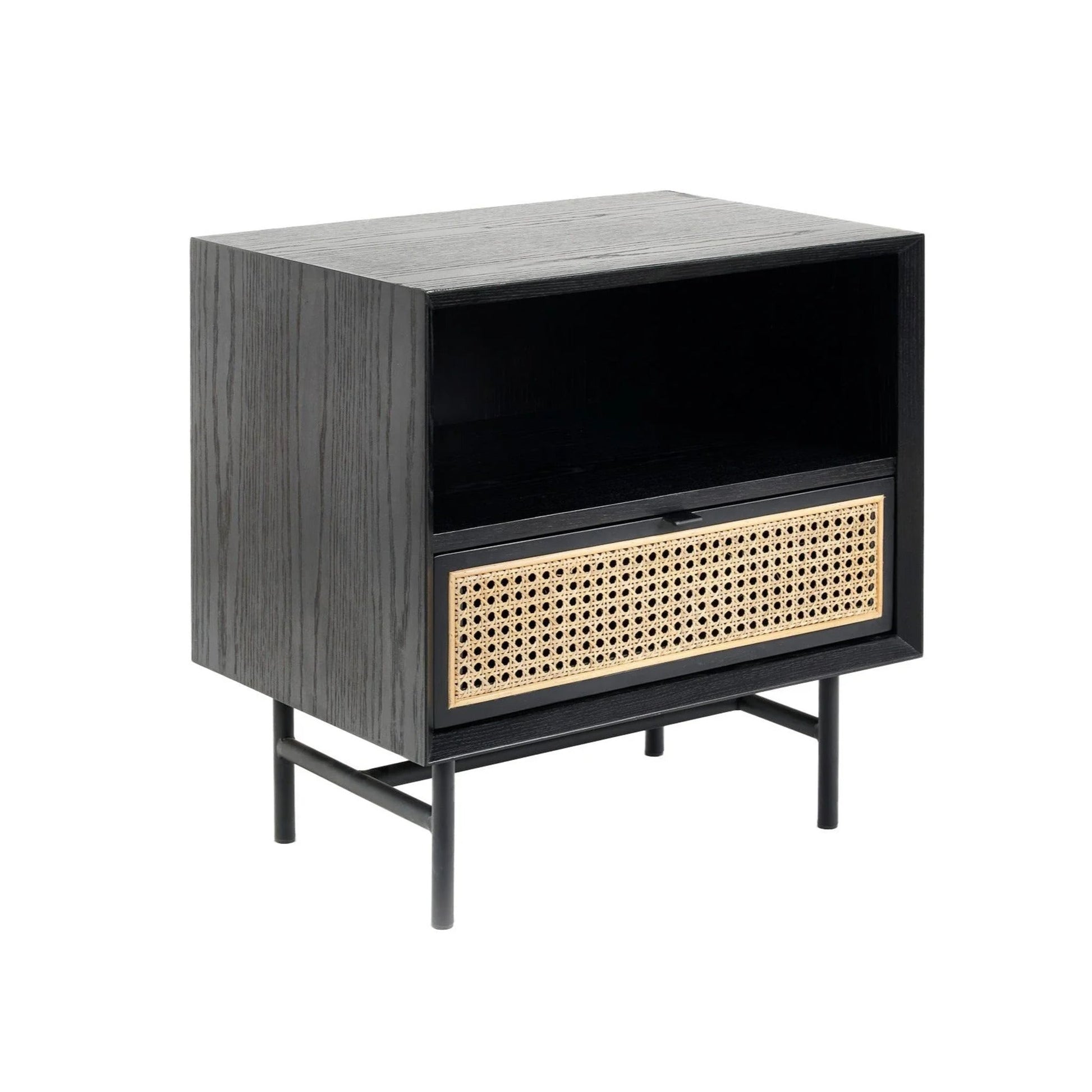 Betty Nook & Drawer Bedside Table - Black Bedside Table M+Co Living