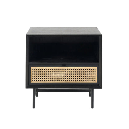 Betty Nook & Drawer Bedside Table - Black Bedside Table M+Co Living