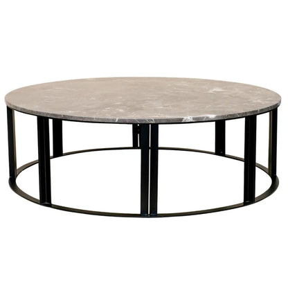 Bowie Marble Medium Coffee Table - Grey Coffee Table Cafe Lighting & Living Marble Grey Large 