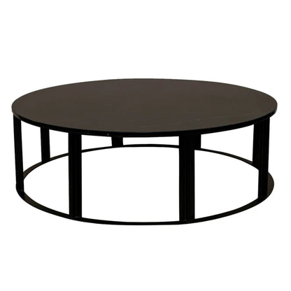 Bowie Marble Medium Coffee Table - Grey Coffee Table Cafe Lighting & Living Black Medium 