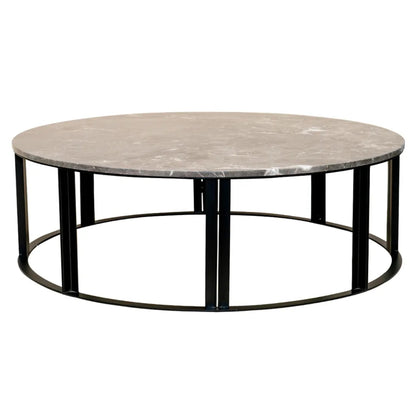 Bowie Marble Medium Coffee Table - Grey Coffee Table Cafe Lighting & Living Marble Grey Medium 