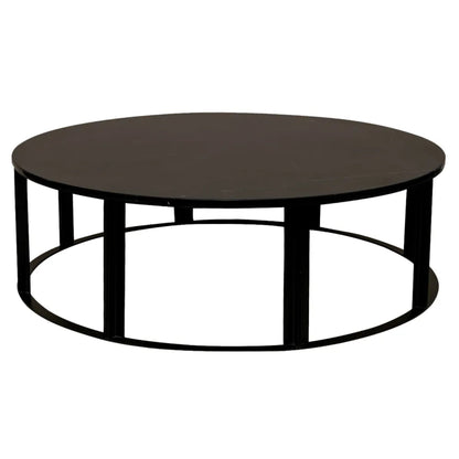 Bowie Marble Medium Coffee Table - Grey Coffee Table Cafe Lighting & Living Black Large 