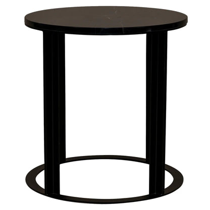 Bowie Marble Side Table - Black Side Table Cafe Lighting & Living   