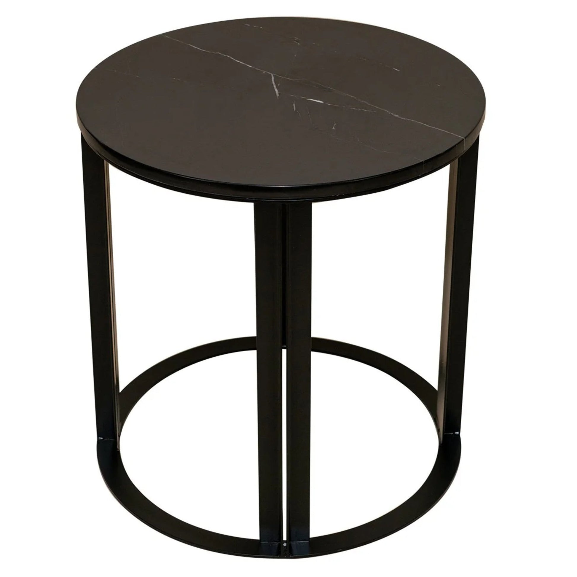 Bowie Marble Side Table - Black Side Table Cafe Lighting & Living Black  