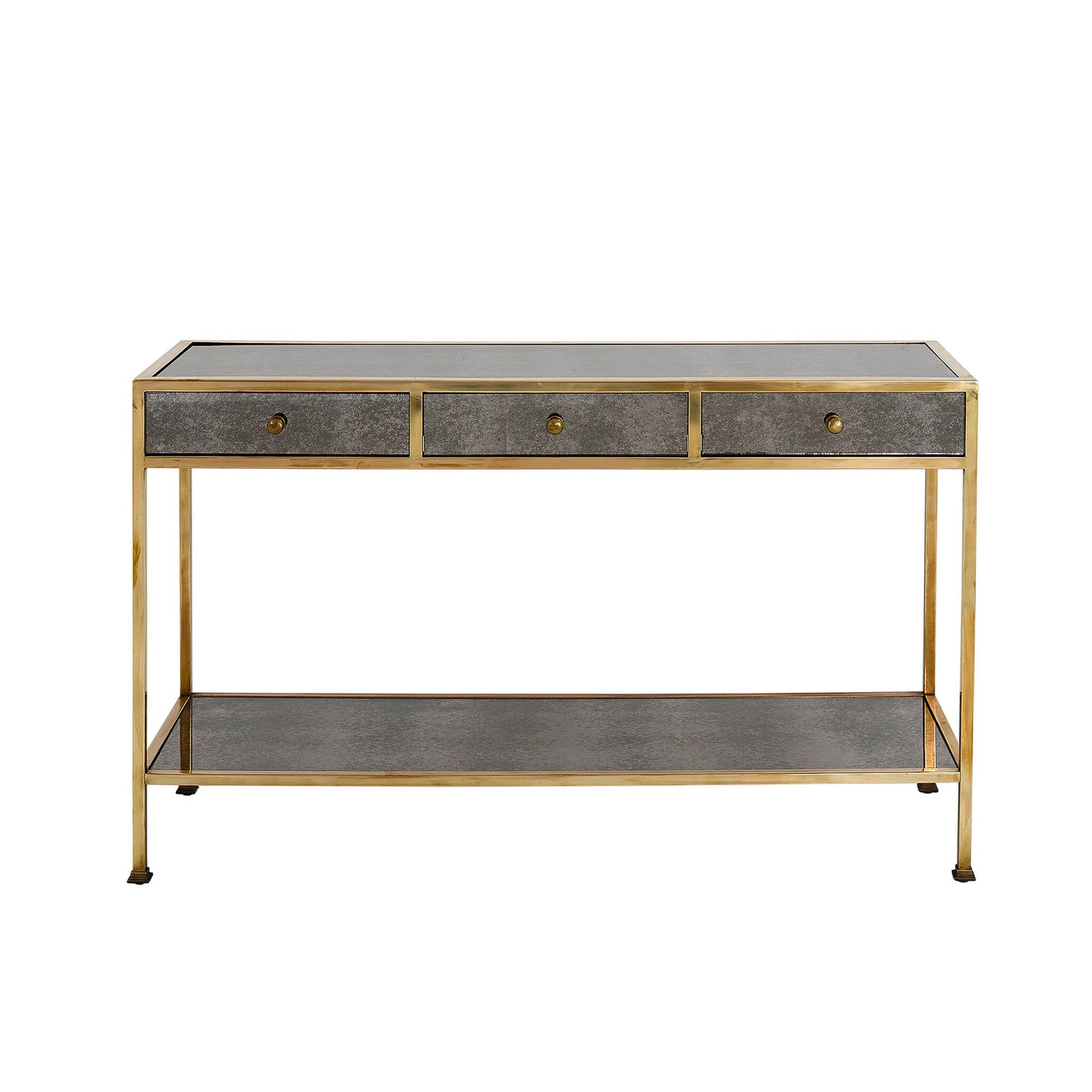 Briela Console Table - Antique Mirror & Brass Console Table Bloomingdales   