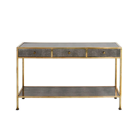 Briela Console Table - Antique Mirror & Brass Console Table Bloomingdales   