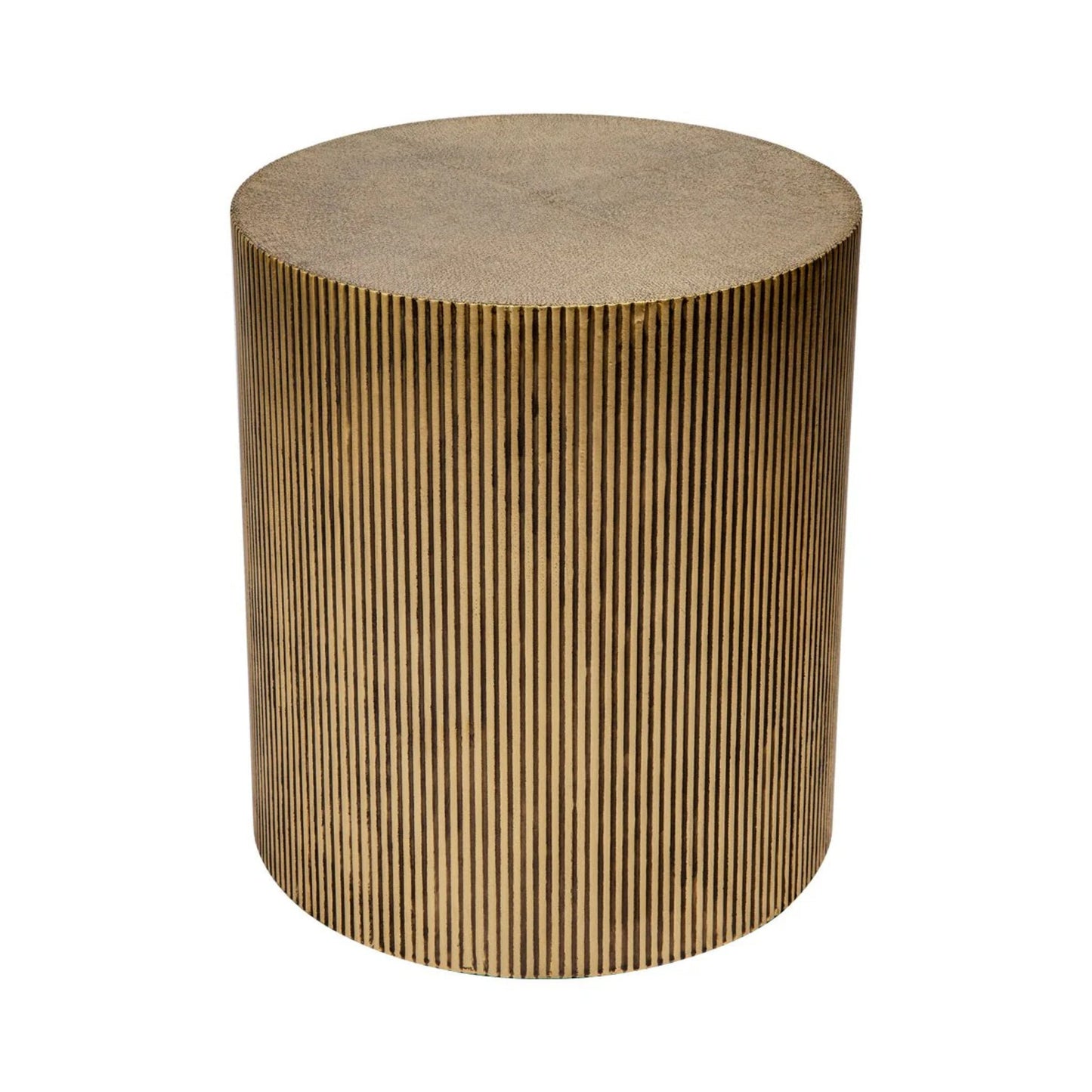 Chadwick Cylindrical Side Table - Brass Side Table Cafe Lighting & Living   