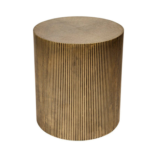 Chadwick Cylindrical Side Table - Brass Side Table Cafe Lighting & Living   