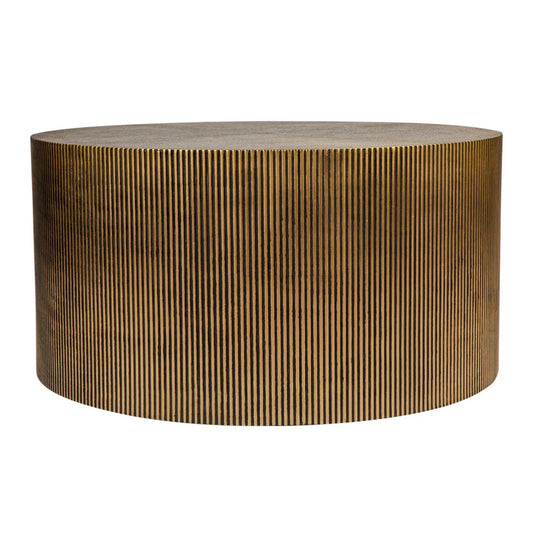 Chadwick Pinstripe Coffee Table - Brass Coffee Table Cafe Lighting & Living   