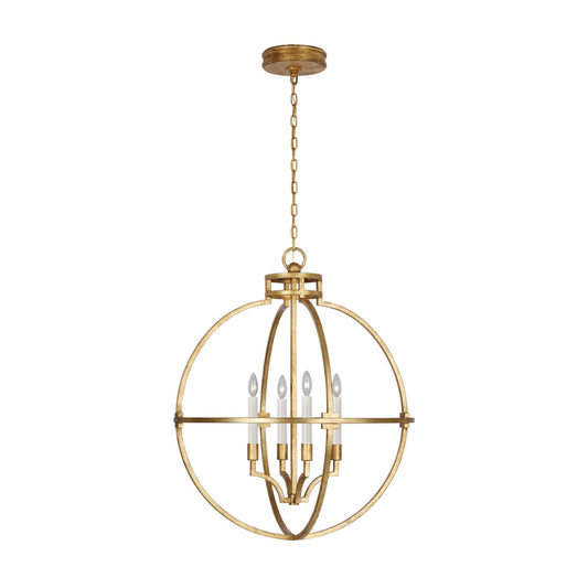 Chapman & Myers Lexie 30" Globe Lantern Light - Iron Gild Pendant Light Bloomingdales Lighting Gild  