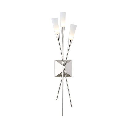 Chapman & Myers Stellar Triple Tail Wall Sconce - Gild Wall Light Bloomingdales Lighting Polished Nickel  