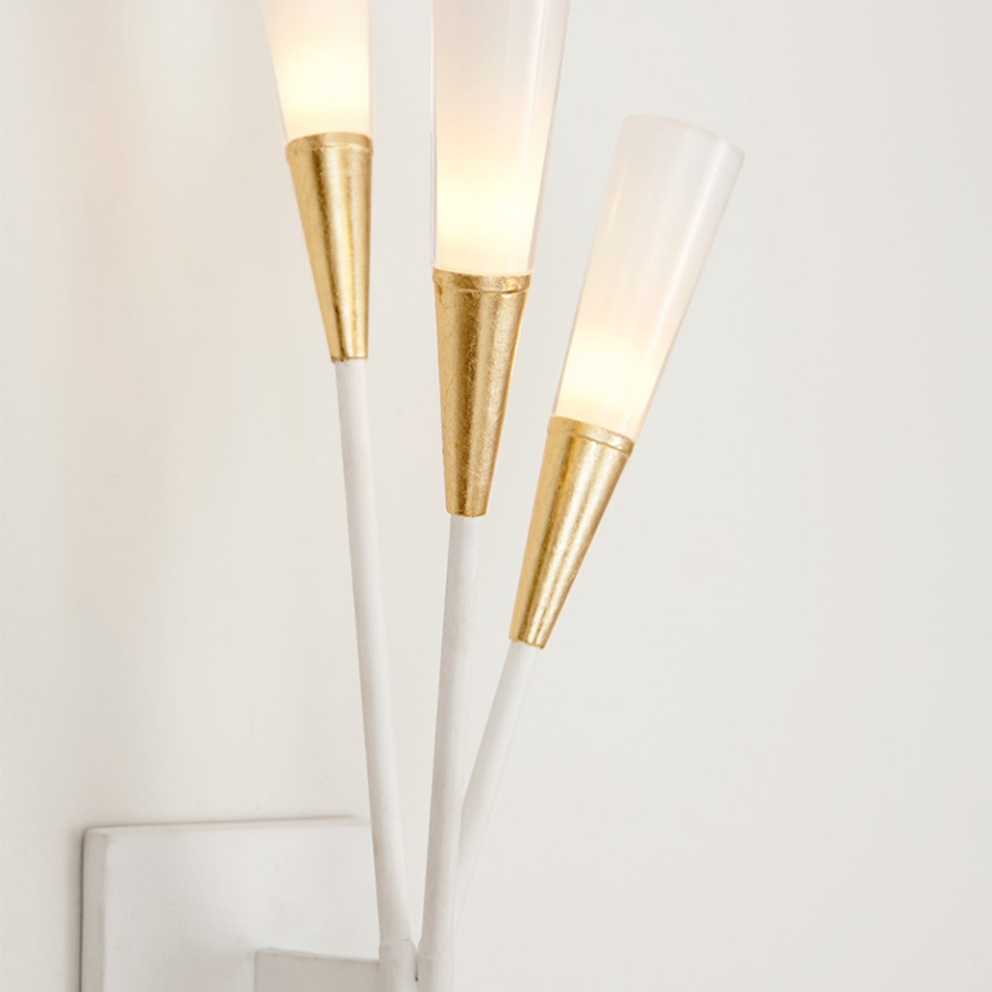 Chapman & Myers Stellar Triple Tail Wall Sconce - Matte White Wall Light Bloomingdales Lighting   