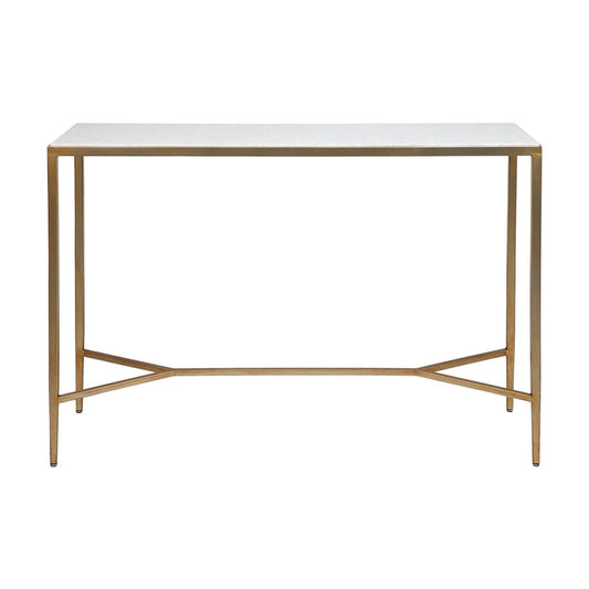 Chloe Slim Large Stone Console Table - Antique Gold Console Table Cafe Lighting & Living Large  