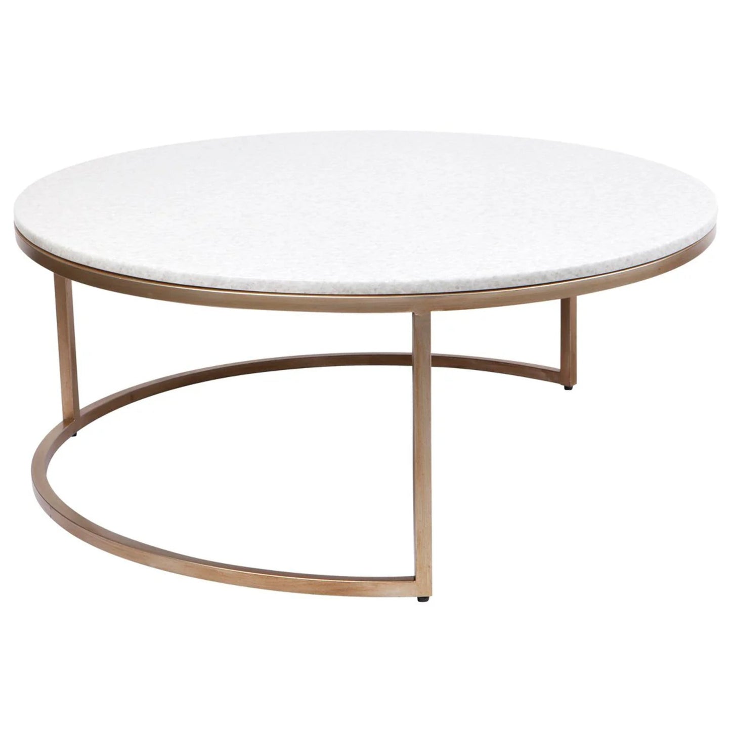 Chloe Stone Nesting Coffee Tables - Antique Gold Coffee Table Cafe Lighting & Living   