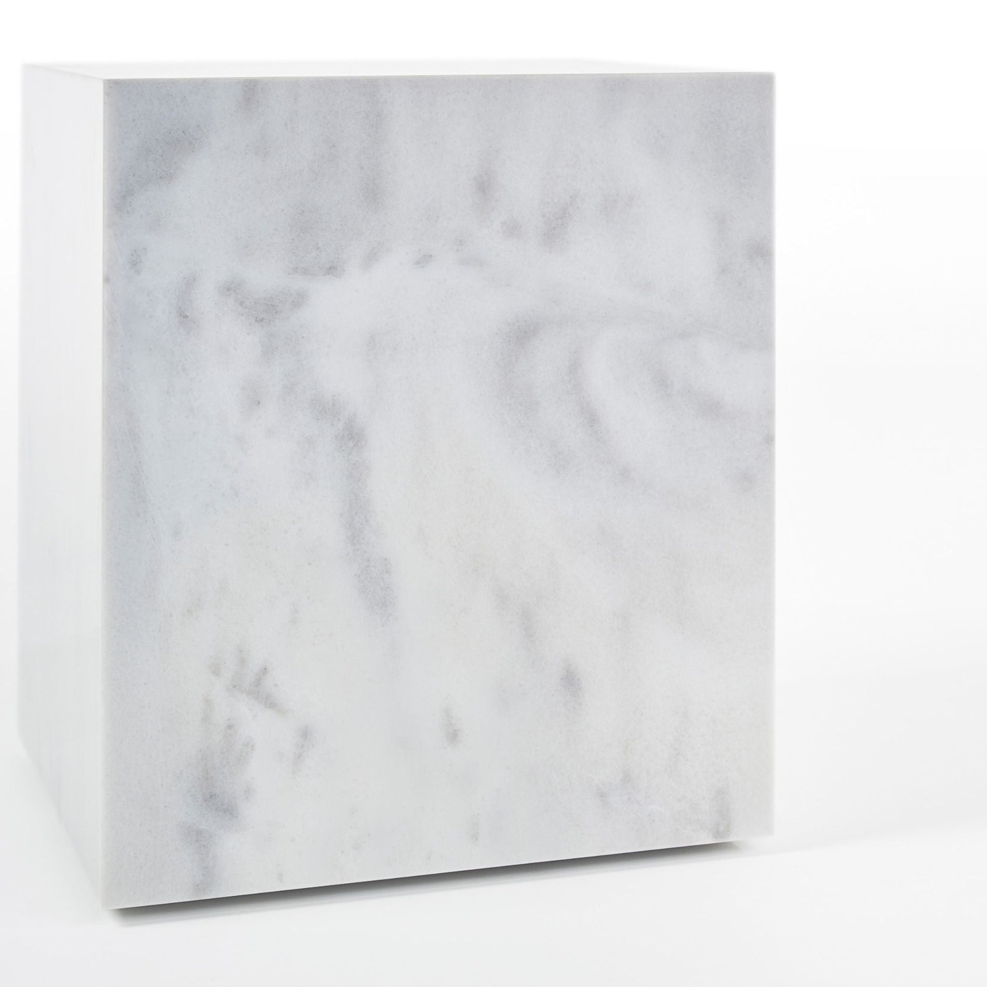 Comet Carrara Marble Side Table - White Side Table M+Co Living