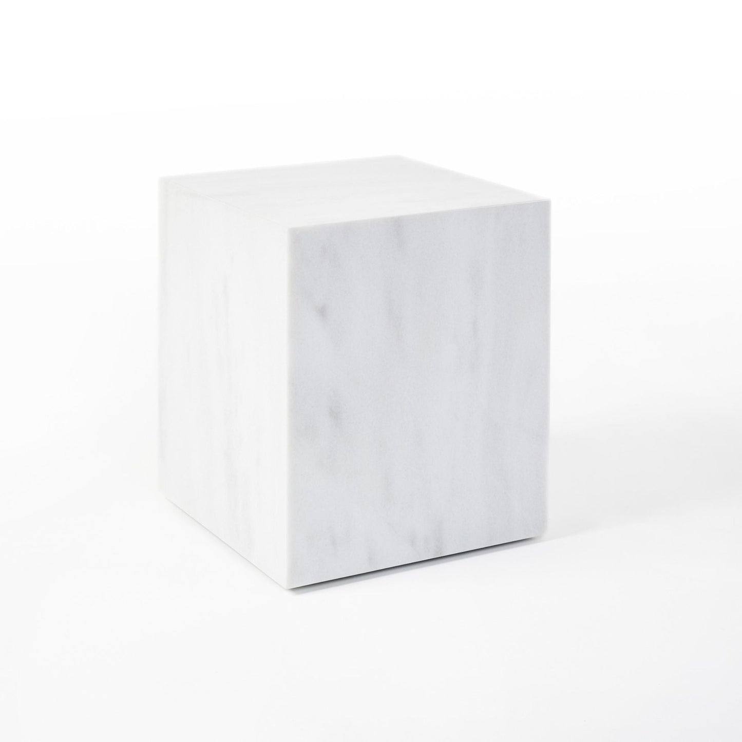 Comet Marble Side Table - Black Side Table M+Co Living White