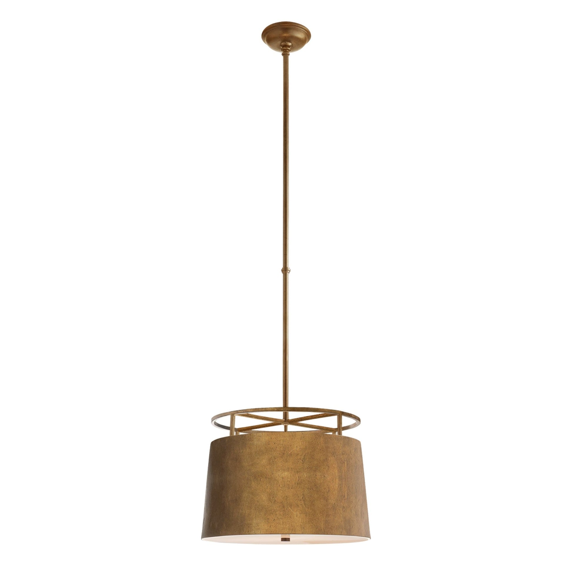 E. F. Chapman Bryden Medium Round Pendant Light - Gilded Iron Pendant Light Bloomingdales Lighting Gilded Iron  