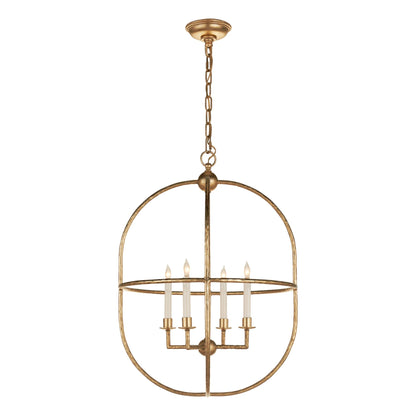 E. F. Chapman Desmond Open Oval Lantern - Gild Pendant Light Bloomingdales Lighting   