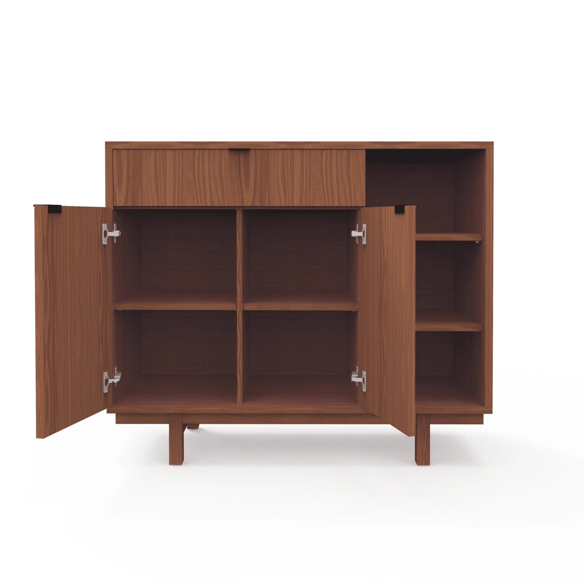 Gus Belmont Tall Cabinet Buffet Table - Walnut Buffet Table M+Co Living