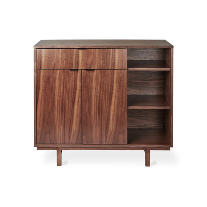 Gus Belmont Wood Buffet Table - Walnut Buffet Table M+Co Living Tall