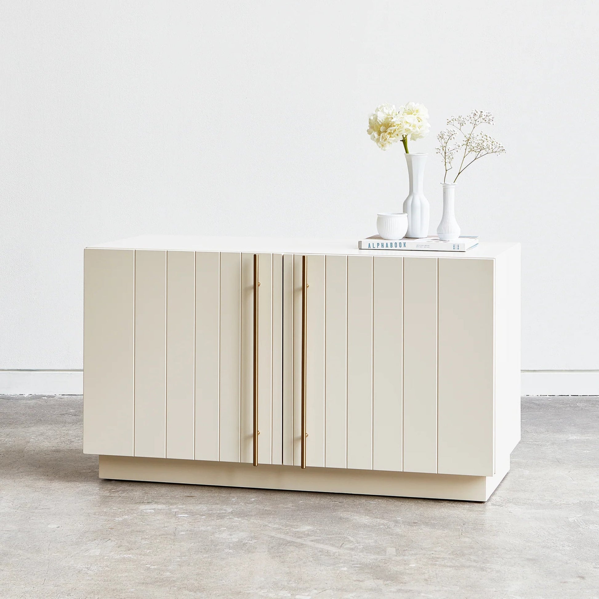 Gus Elora Cabinet Buffet Table - White Buffet Table M+Co Living