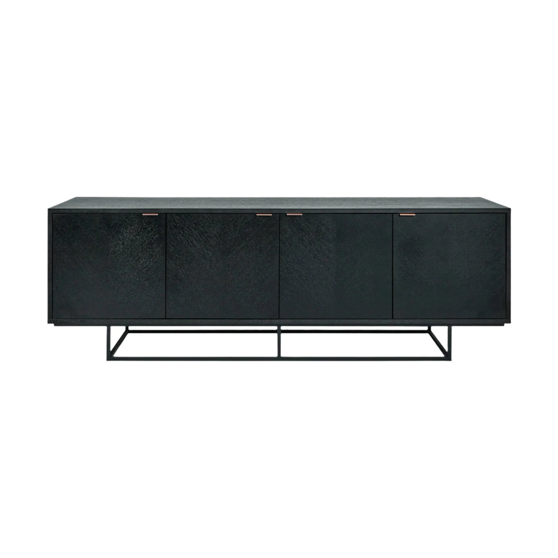 Gus Myles Oak Buffet Table - Black Buffet Table M+Co Living Long