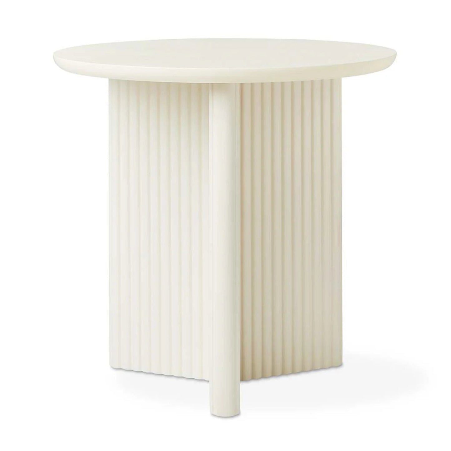 Gus Odeon Round Side Table - Olive Side Table M+Co Living Pearl