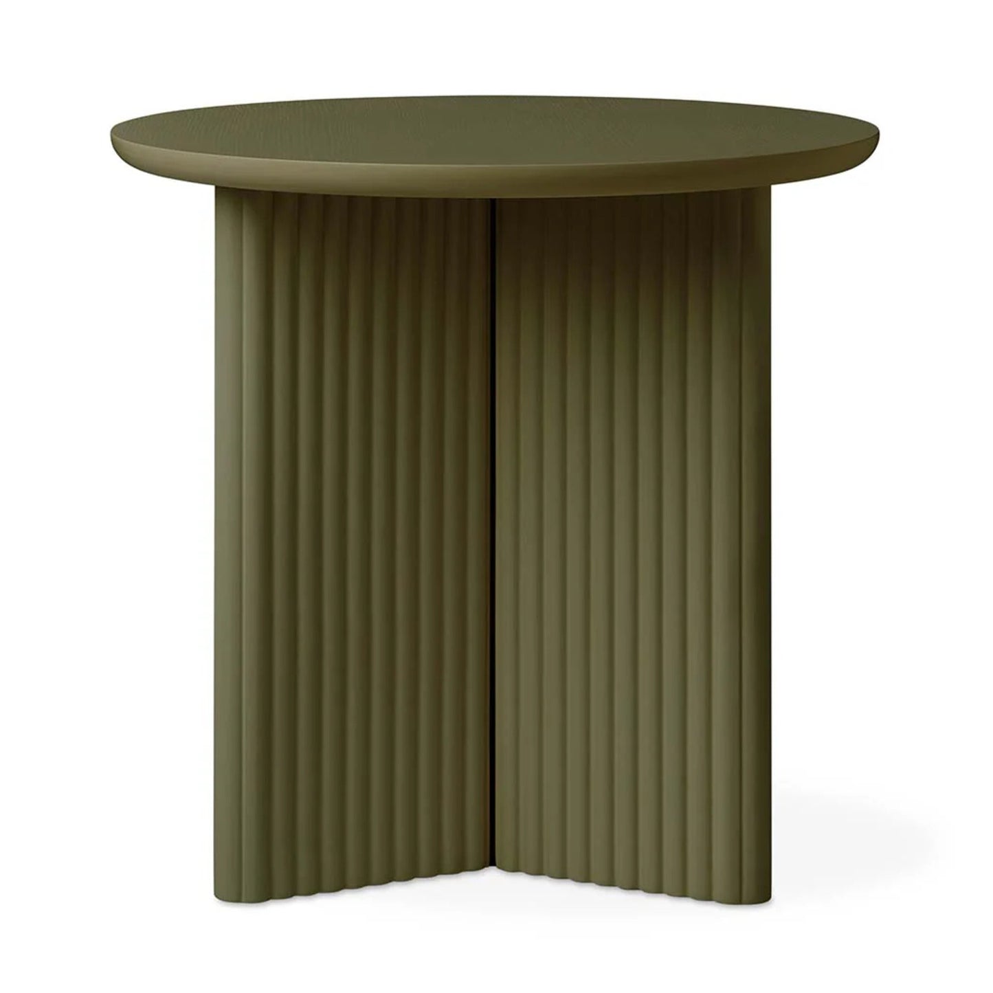 Gus Odeon Round Side Table - Olive Side Table M+Co Living