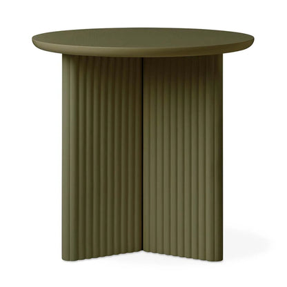 Gus Odeon Round Side Table - Olive Side Table M+Co Living