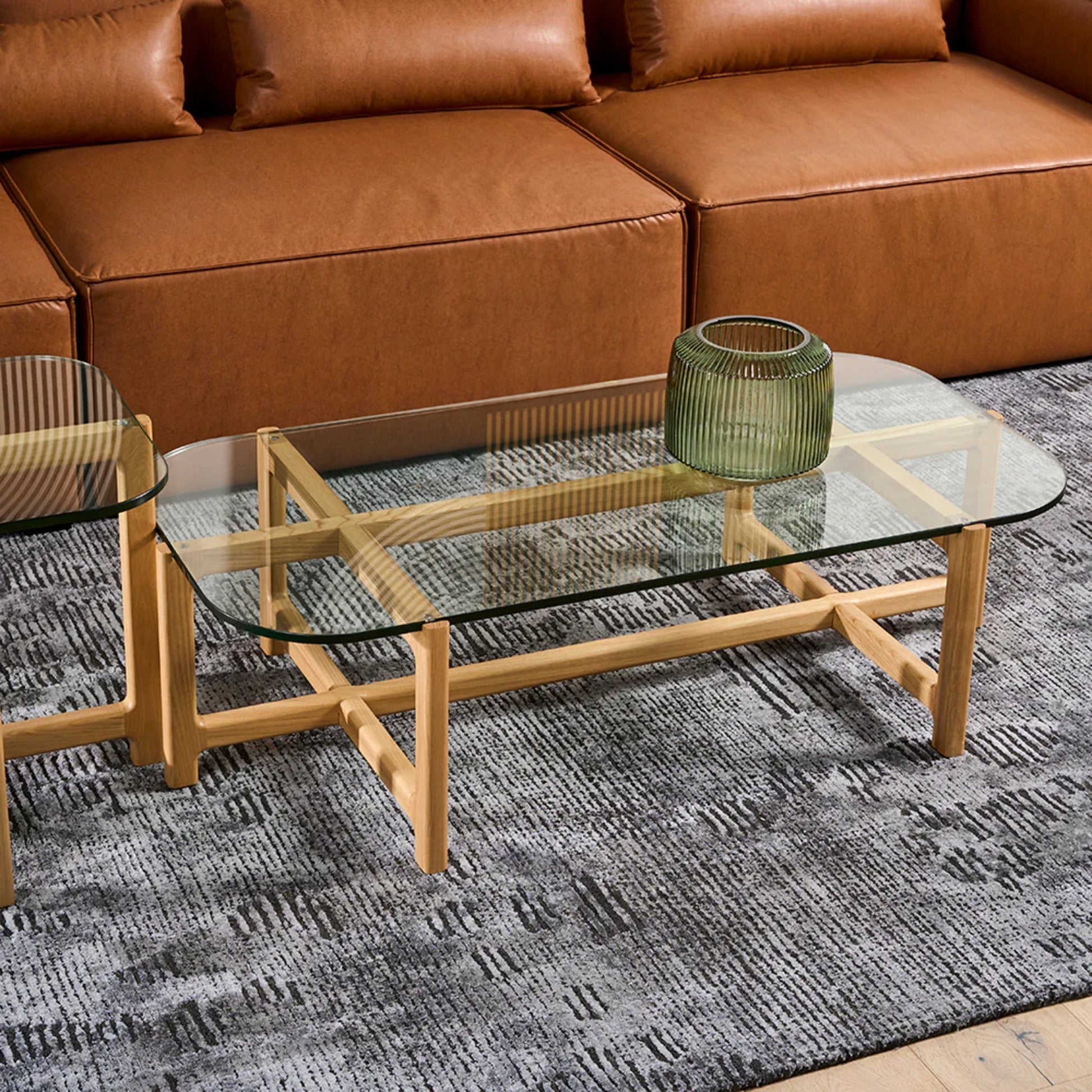 Gus Quarry Rectangle Wood Coffee Table - Ash Coffee Table M+Co Living