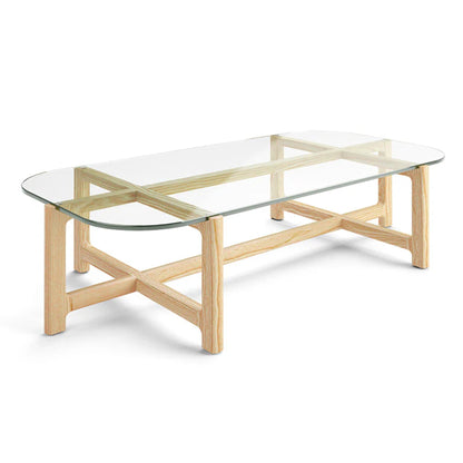 Gus Quarry Rectangle Wood Coffee Table - Ash Coffee Table M+Co Living