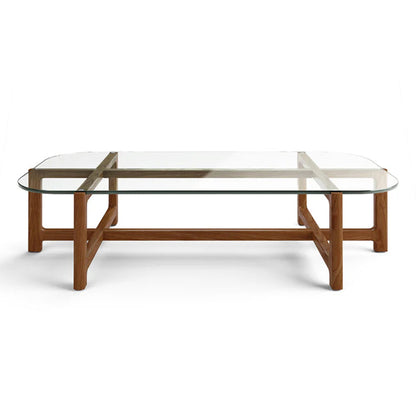 Gus Quarry Rectangle Wood Coffee Table - Ash Coffee Table M+Co Living Walnut Rectangle